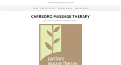 Desktop Screenshot of carrboromassagetherapy.com