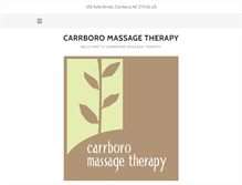 Tablet Screenshot of carrboromassagetherapy.com